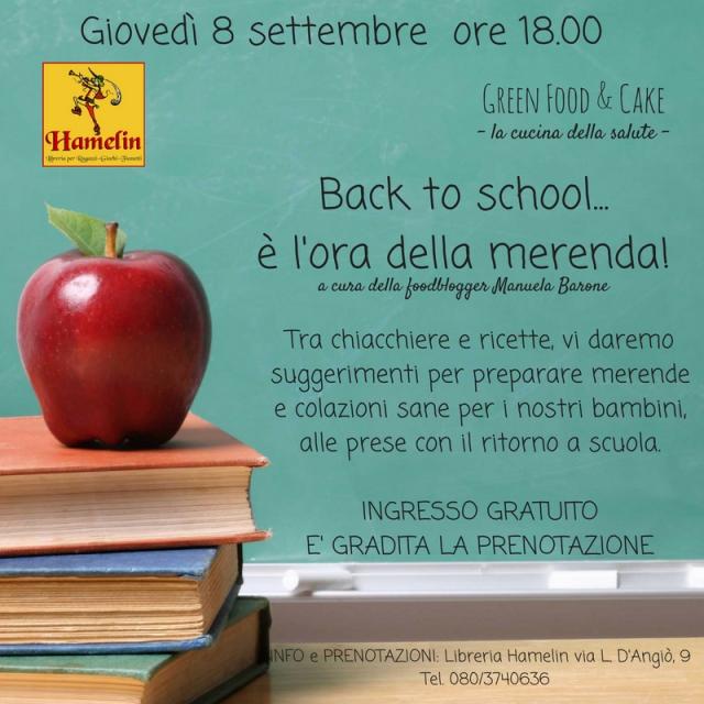 Back to school...E&#039; l&#039; ora della merenda!
