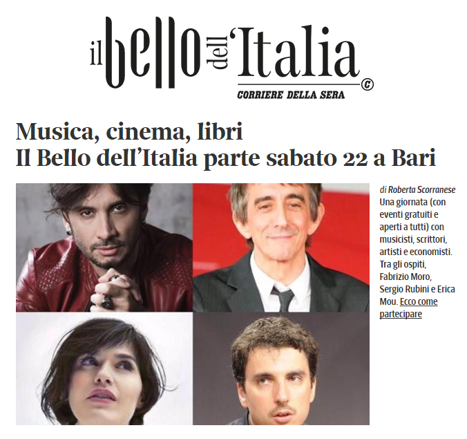 Il bello dell'Italia Corriere della Sera