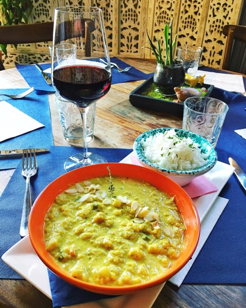 L'OV Osteria Vegetariana di Firenze - Curry di cavolfiore con riso basmati