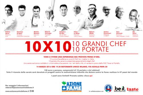 10x10: i grandi Chef contro la fame