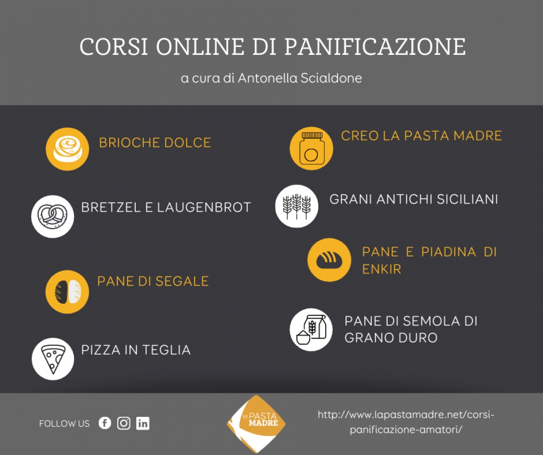 Corsi online di panificazione a cura di Antonella Scialdone