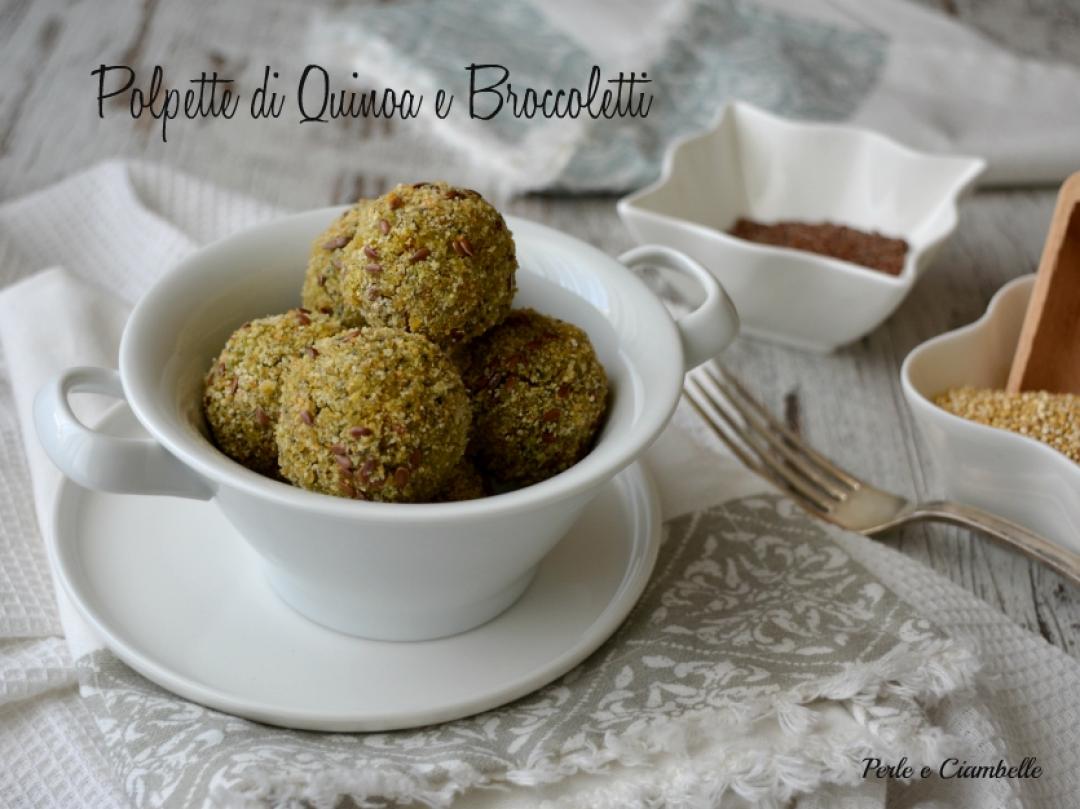 Polpette di quinoa e broccoletti con curcuma e semi di lino