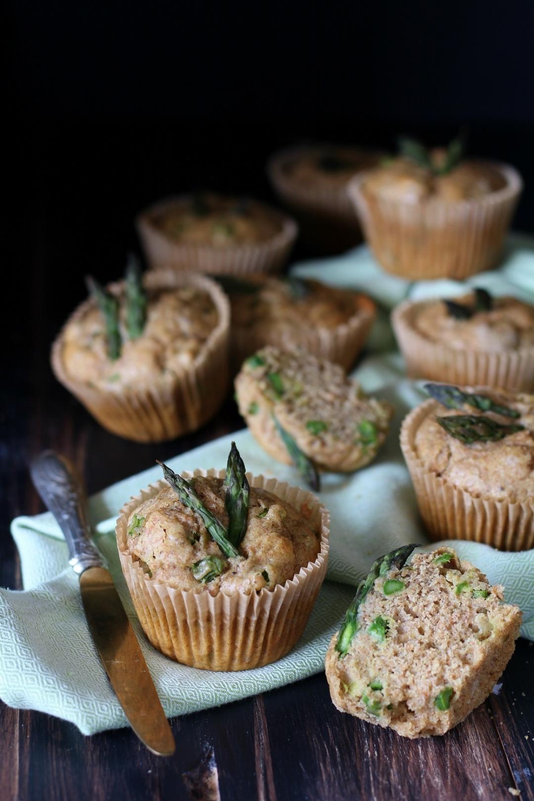 Muffin integrali agli asparagi 